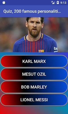 Quiz, 200 famous personalities - Screenshot 2