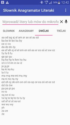 Słownik Anagramator Literaki - Screenshot 3