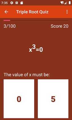 Triple Root Quiz - Screenshot 2