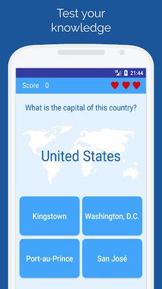 Capitals of the countries Quiz - Screenshot 3