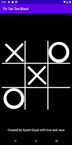 Tic Tac Toe Black - Screenshot 2