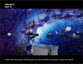 Light Collecting Game in Space - Screenshot 1
