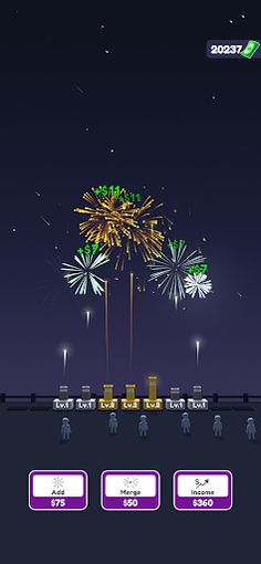 Fireworks Idle 3D - Screenshot 1