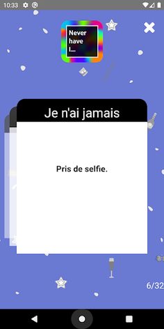 Je n'ai jamais - Jeu à boire - Screenshot 4