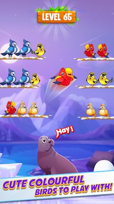 Cute Bird Sort : Color Puzzle - Screenshot 3