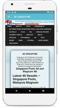 4D Singapore Malaysia Predicti - Screenshot 2