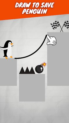 Draw Bridge: Save Penguin Game - Screenshot 4