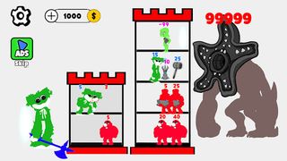 Stick Wuggy: Dedense Tower - Screenshot 1