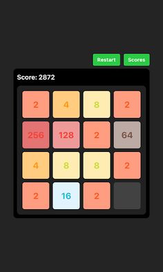 2048 - dark mode - Screenshot 3