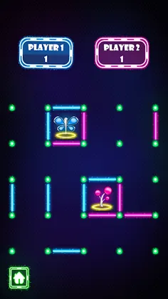 Dots & Boxes Glow: Offline Mul - Screenshot 4