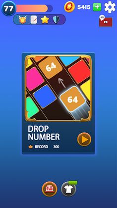 Number drop 2048 puzzle games - Screenshot 2