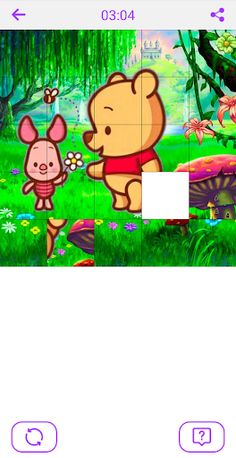 Winnie teddy bear puzzles - Screenshot 3