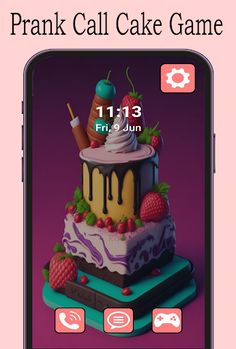 Fake Call Cake Games - Screenshot 1