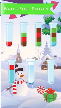 Water Color Sort Puzzle Frozen - Screenshot 4