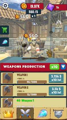 Idle Blacksmith - Screenshot 2