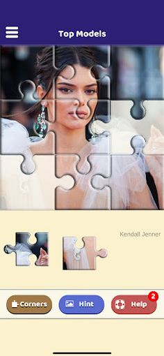 Top Models Puzzle - Screenshot 1