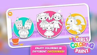 Girls Coloring Games & Paint - Screenshot 2