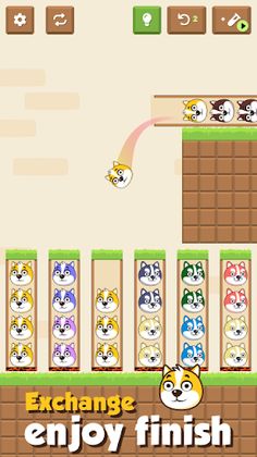 Dog Sort Puzzle - Save the Dog - Screenshot 2