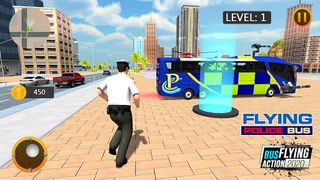 Flying police Bus Public Trans - Screenshot 1