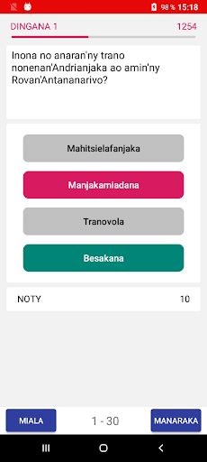 Quiz Imerina - Screenshot 2