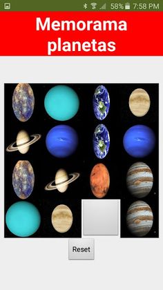 memorama planetas - Screenshot 3
