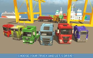 Blocky Truck Urban Transport - Screenshot 1