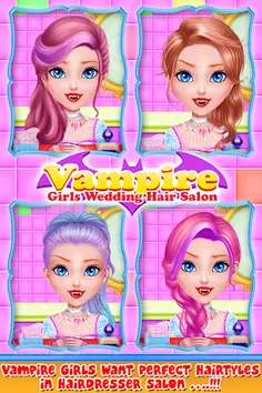 Vampire Girls Wedding Hair Sty - Screenshot 2