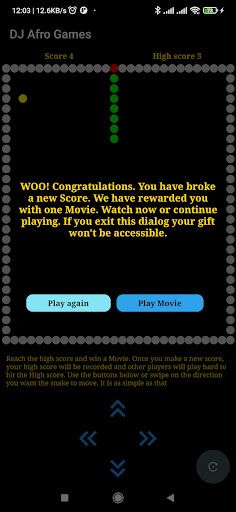 DJ Afro Movies Snake Game - Screenshot 3