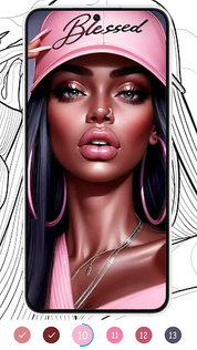 Black Color : Color By Number - Screenshot 2