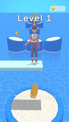 Trampoline Girl 3D - Screenshot 1