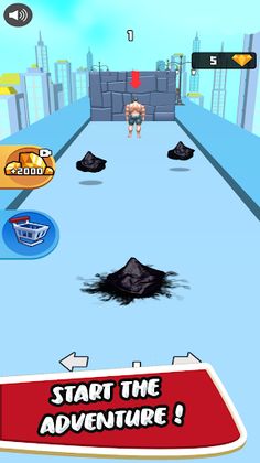 Superhero Runner : Muscle Run - Screenshot 1