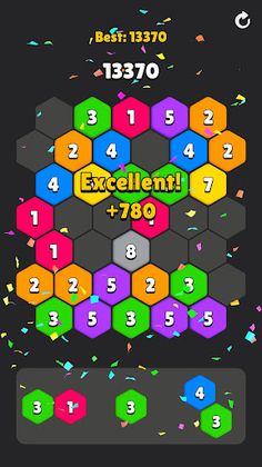 HexaTiles : Hexa Merge Puzzle - Screenshot 2