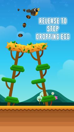 Flying Bird: Fun Egg Drop Game - Screenshot 2
