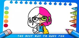 Miga Toca Coloring Game - Screenshot 1