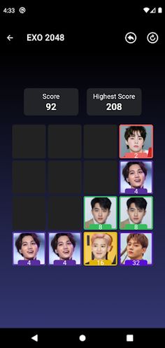 EXO 2048 Game - Screenshot 3