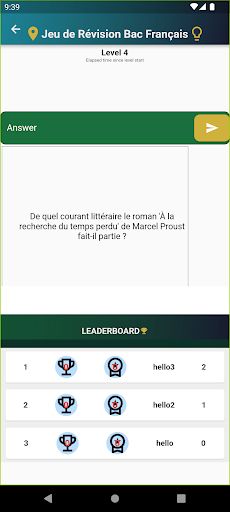 Jeu de Révision Bac Français - Screenshot 2