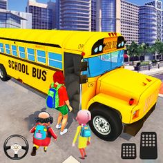 Motu Patlu School Bus Game - Screenshot 1