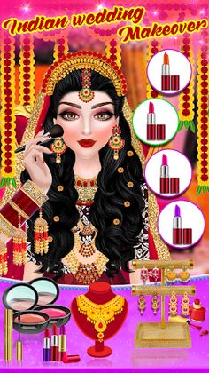 Desi Indian Bride Dressup game - Screenshot 1