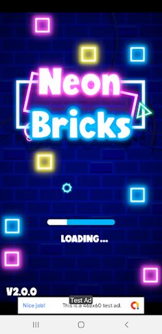 neon bricks - Screenshot 4