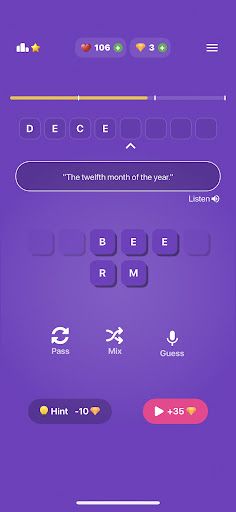 Wordint: Word Game - Screenshot 1