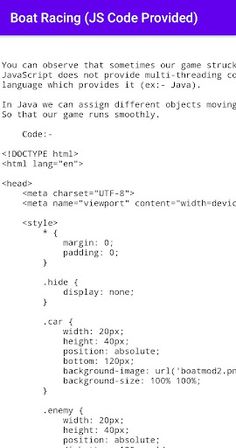 Boat Racing Game (JS code prov - Screenshot 4