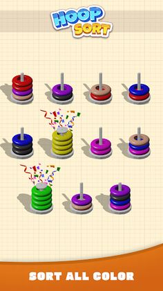 Hoop Sort - Color Ring Puzzle - Screenshot 2