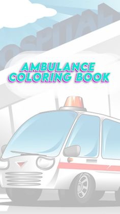 ambulance coloring book - Screenshot 3