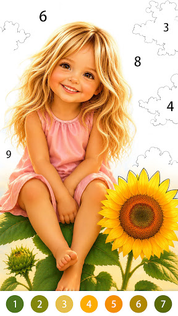 Golden Vibes Color by Number - Screenshot 1