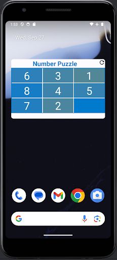 Number Puzzle Widget - Screenshot 2