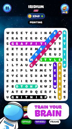 Word Search Puzzle: Space Up - Screenshot 3