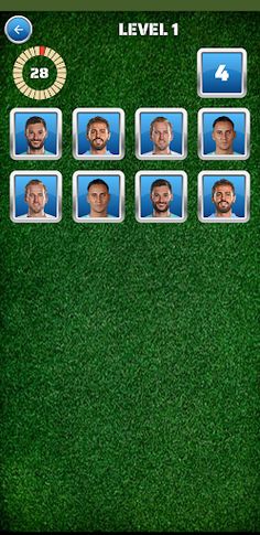 Memory game for football - Screenshot 4
