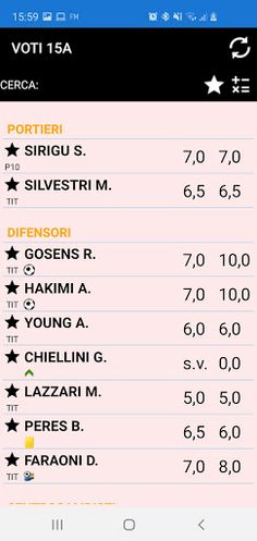 FantaVoti - Screenshot 3