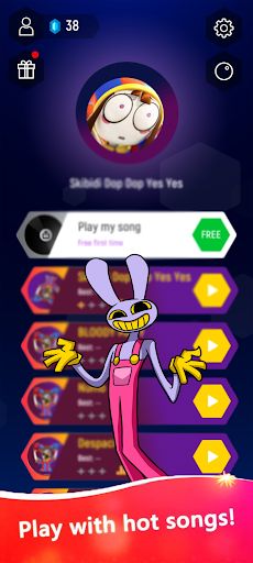 Digital Circus Dance Tiles Hop - Screenshot 1