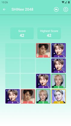 SHINee 2048 Game - Screenshot 4